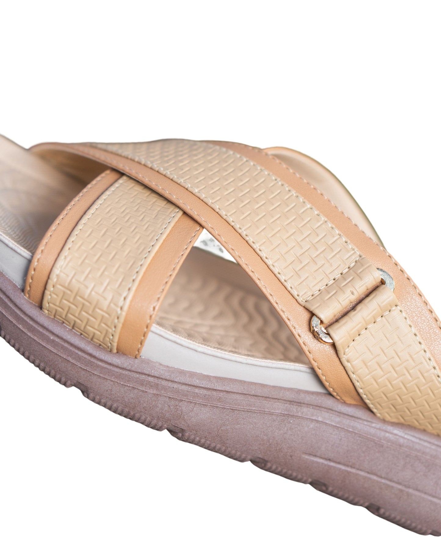 Sandalias de Confort para Dama en Color Camel - Modelo Elegante 107 Camel / 35 / Cuero