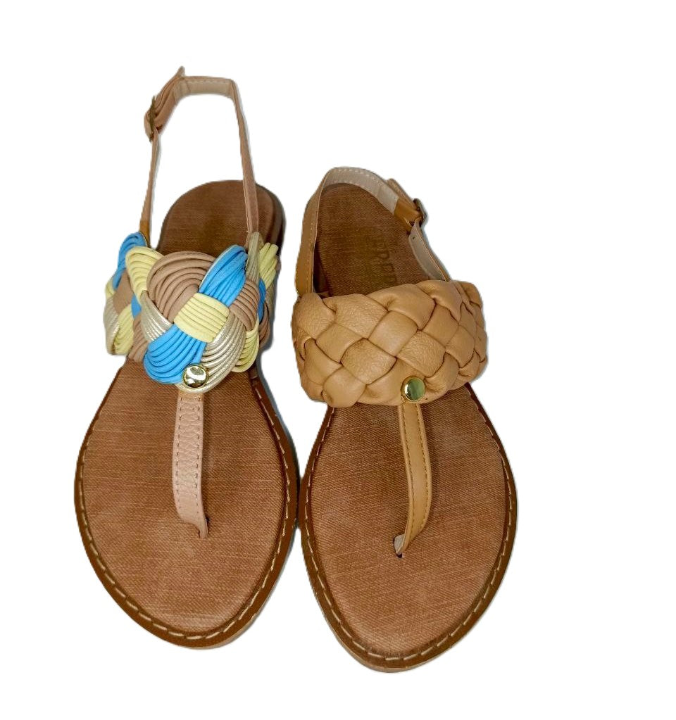 Sandalias Multicolor para Dama - Modelo 1925, Cómodas y Chic para Playa y Ocasiones Casual