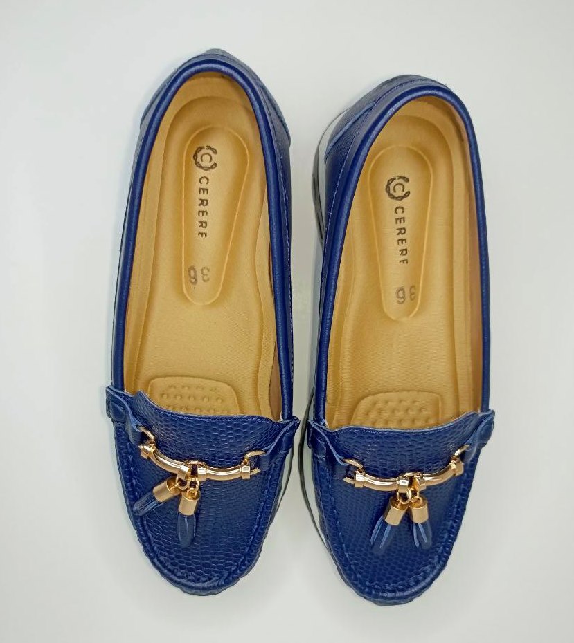 MOCASIN DAMA AZUL-MARINO MODELO 2673