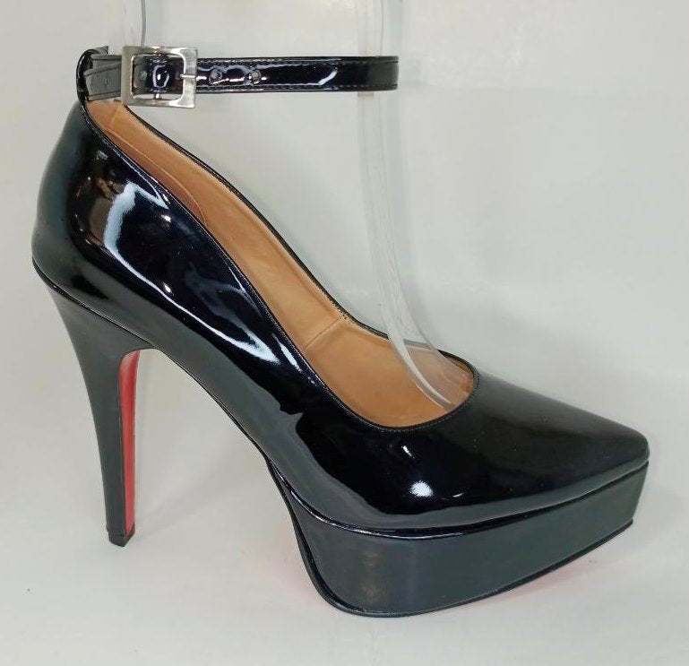 SANDALIA DE TACON NEGRO MODELO E-1237