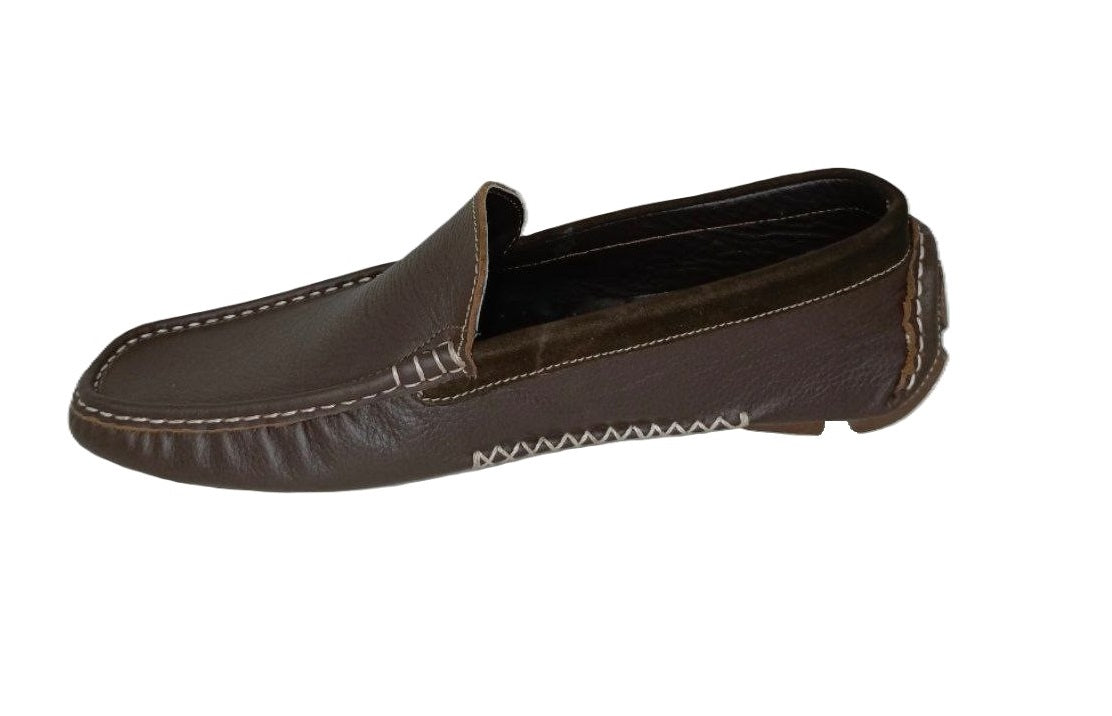 Zapatos Casual Elegantes para Hombre en Cuero Marrón Modelo 2000