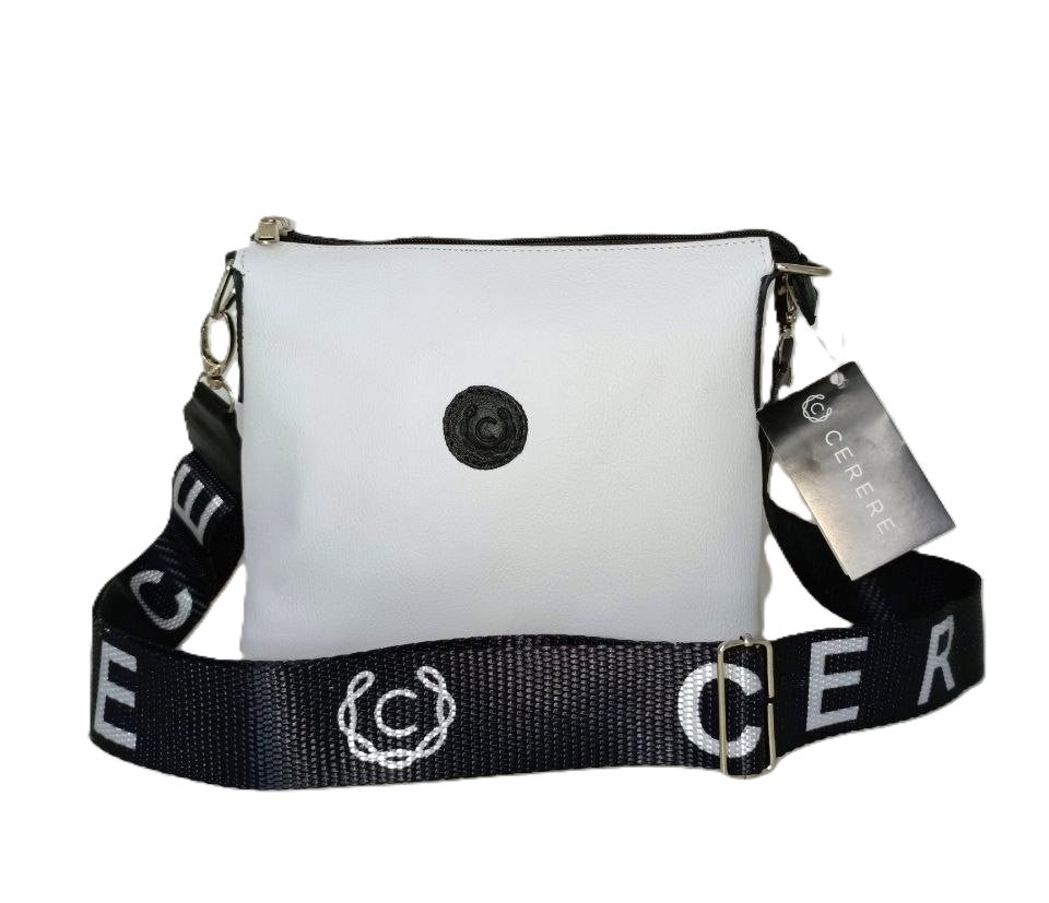 CARTERAS CASUAL BLANCO/NEGRO MODELO GF04