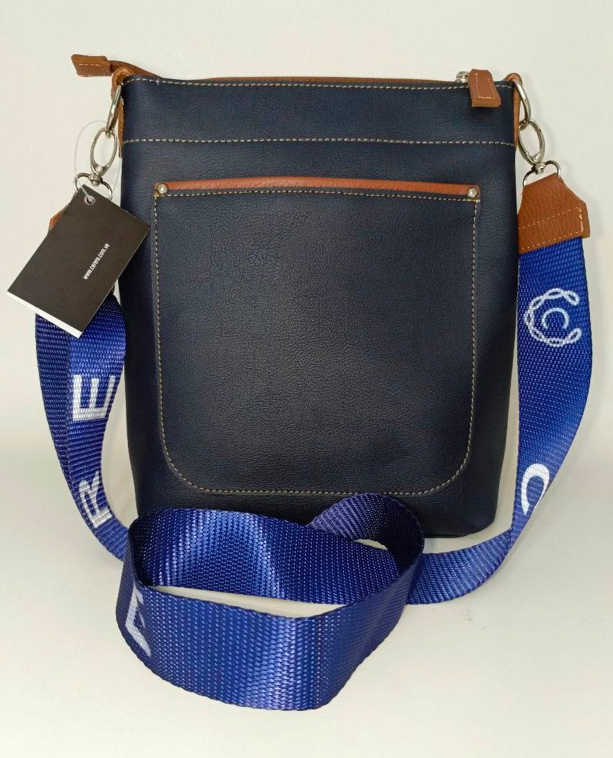 CARTERAS CASUAL  AZUL-MARINO/COLONIAL MODELO GF46