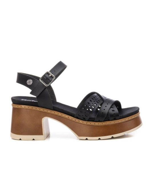 SANDALIA DE TACON COLOR NEGRO MODELO 172693