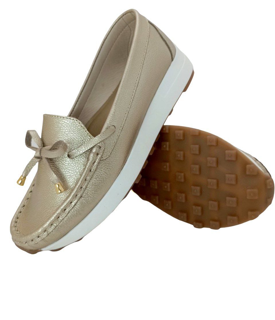 MOCASINES CONFORT CERERE DAMA COLOR DORADO MODELO 2829