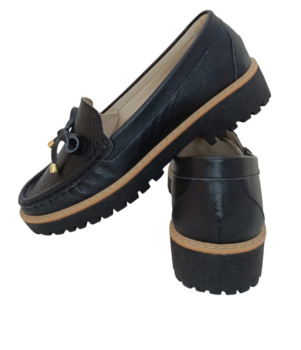 MOCASINES CONFORT DAMA COLOR NEGRO MODELO 2839