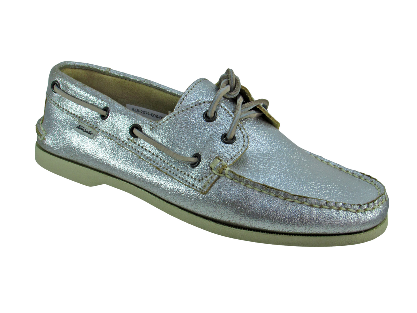 MOCASIN DAMA PLATA MODELO 619-2074