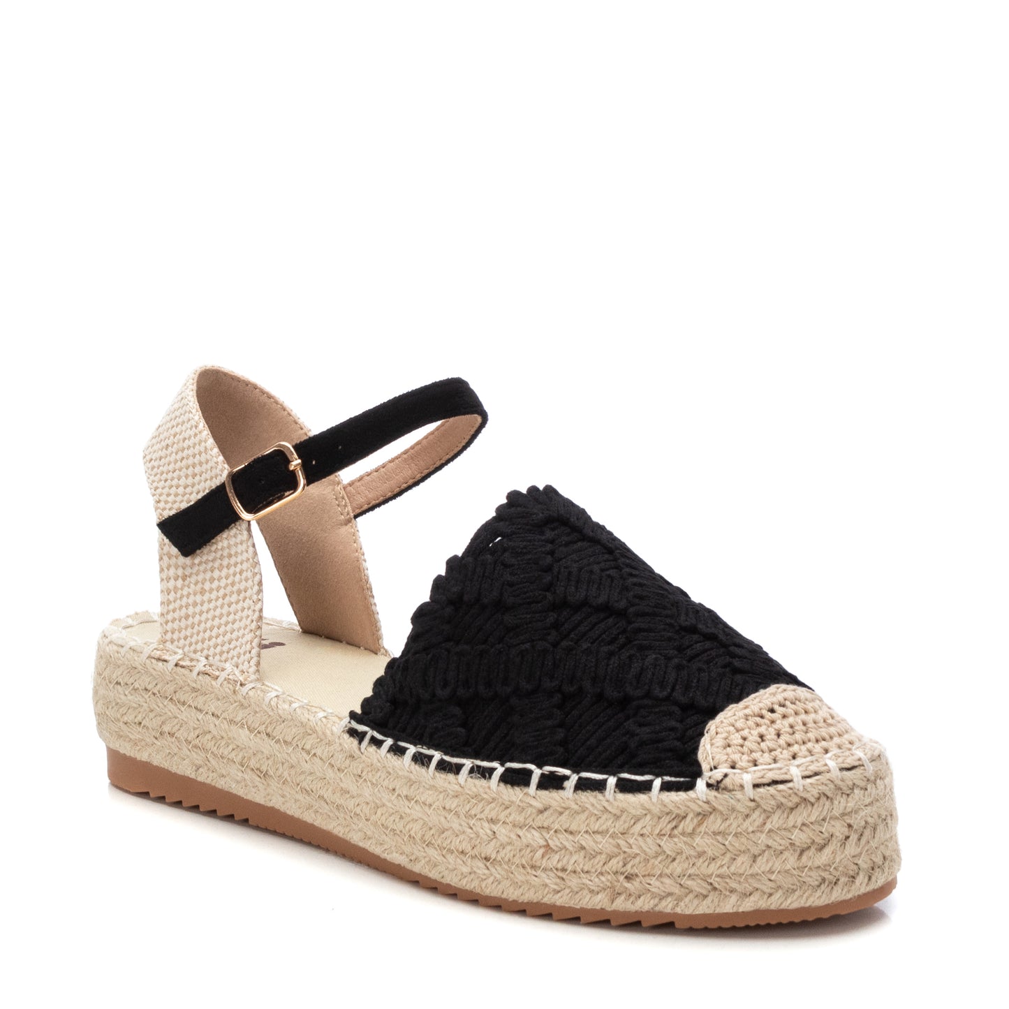 SANDALIA DE TACON  NEGRO MODELO 144022 XTI