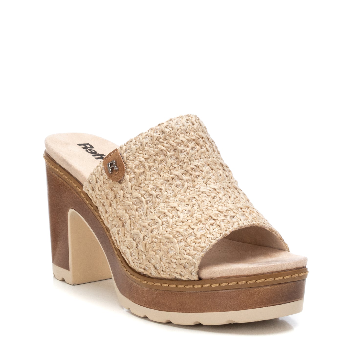 SANDALIA DE TACON  BEIGE MODELO 172703 REFRESH