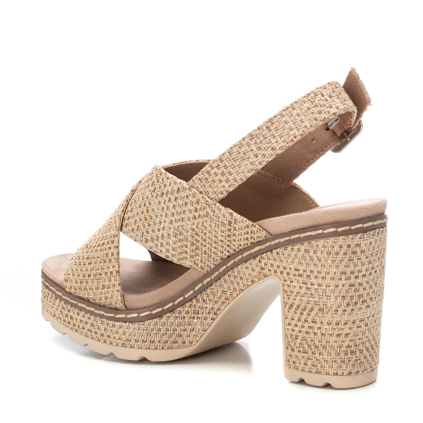 SANDALIA DE TACON  TAUPE MODELO 172707 REFRESH