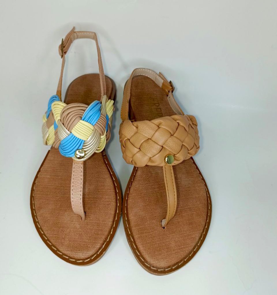 Sandalias Multicolor para Dama - Modelo 1925, Cómodas y Chic para Playa y Ocasiones Casual