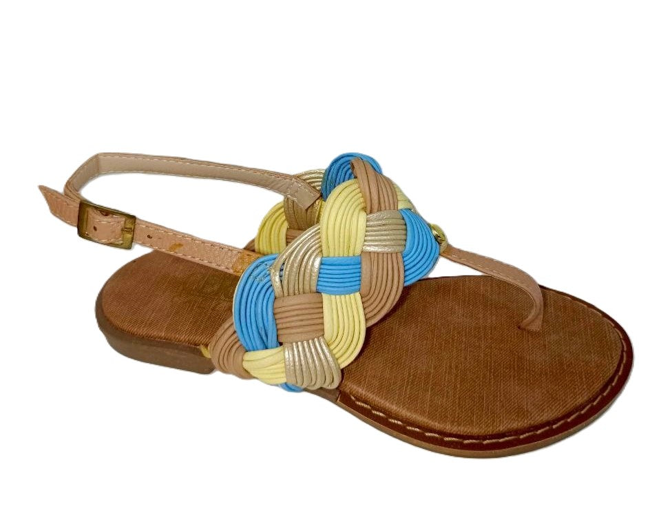 Sandalias Multicolor para Dama - Modelo 1925, Cómodas y Chic para Playa y Ocasiones Casual