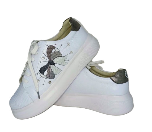 DEPORTIVO DAMA  BLANCO/PLOMO MODELO 5241