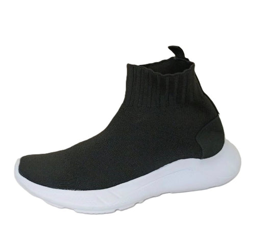 Botas Deportivas de Dama Altas Negras ALEX-02 para Comodidad y Estilo Casual