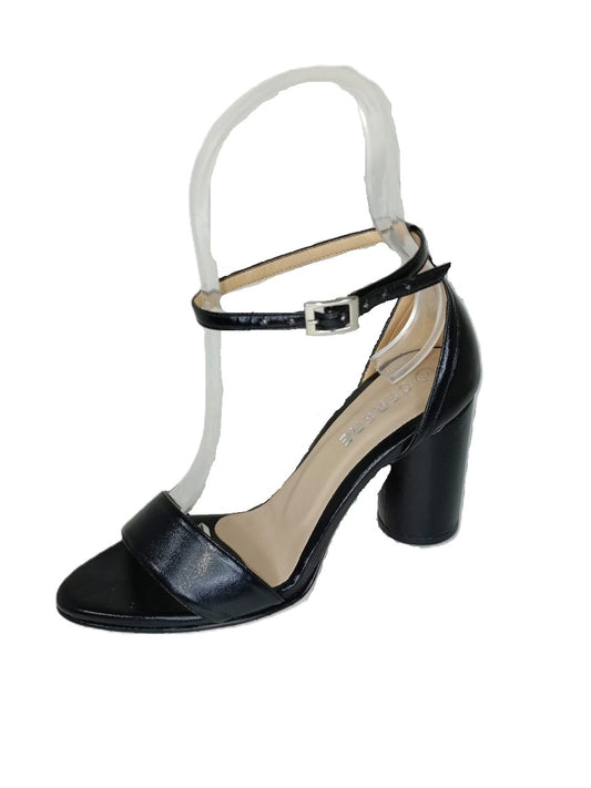 SANDALIA DE TACON  NEGRO MODELO E-74