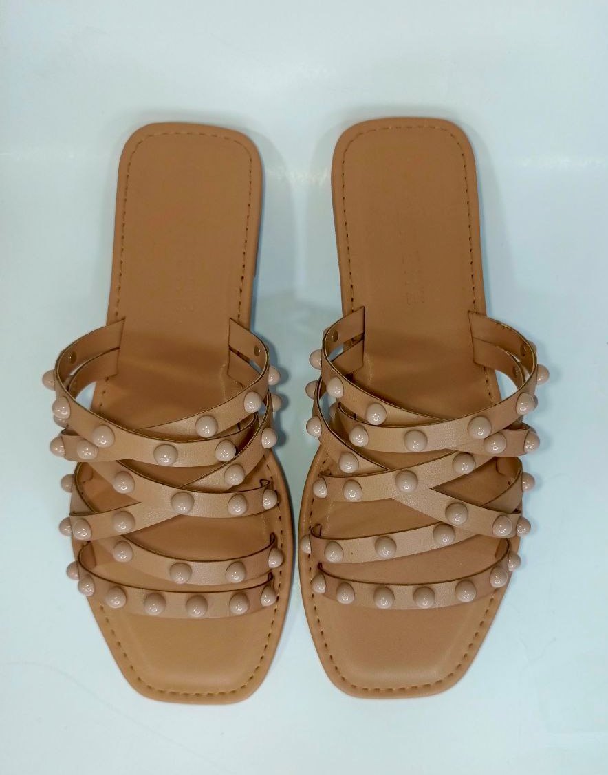 Sandalias Elegantes para Dama en Color Camel - Modelo QD56 de Cerere