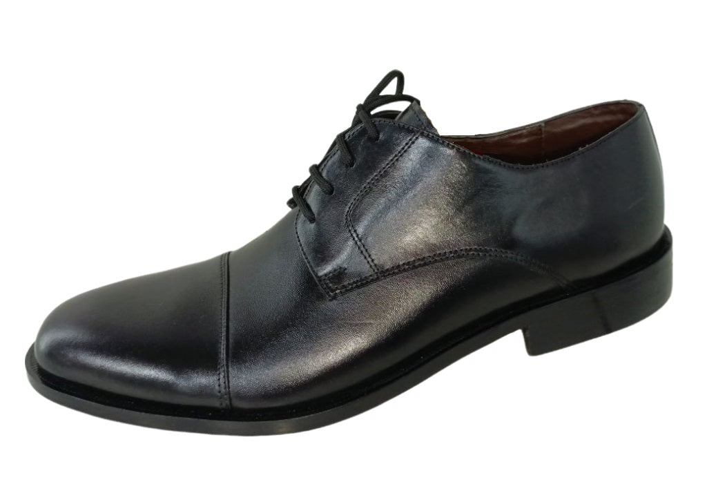 Zapatos de Vestir Elegantes para Hombre en Cuero Negro - Modelo 101