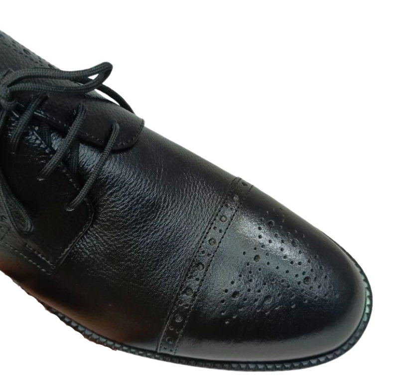 Zapatos de Vestir Elegantes para Hombre en Cuero Negro - Modelo 102