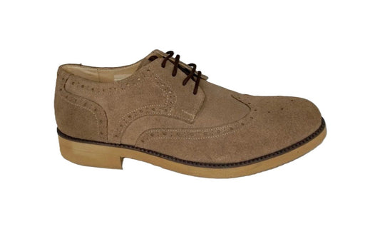 Zapatos Elegantes para Hombre en Color Topo - Modelo 103 de Cuero Premium