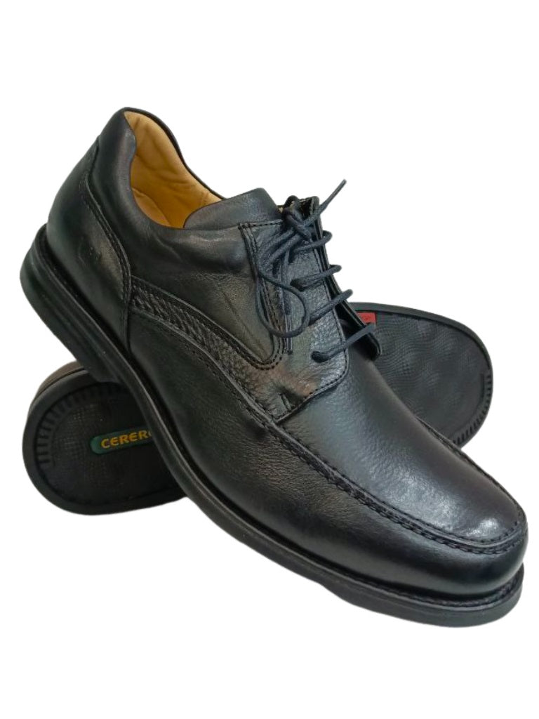 Zapatos de Vestir para Hombre en Cuero Negro Modelo 4505 - Confort y Elegancia Diaria