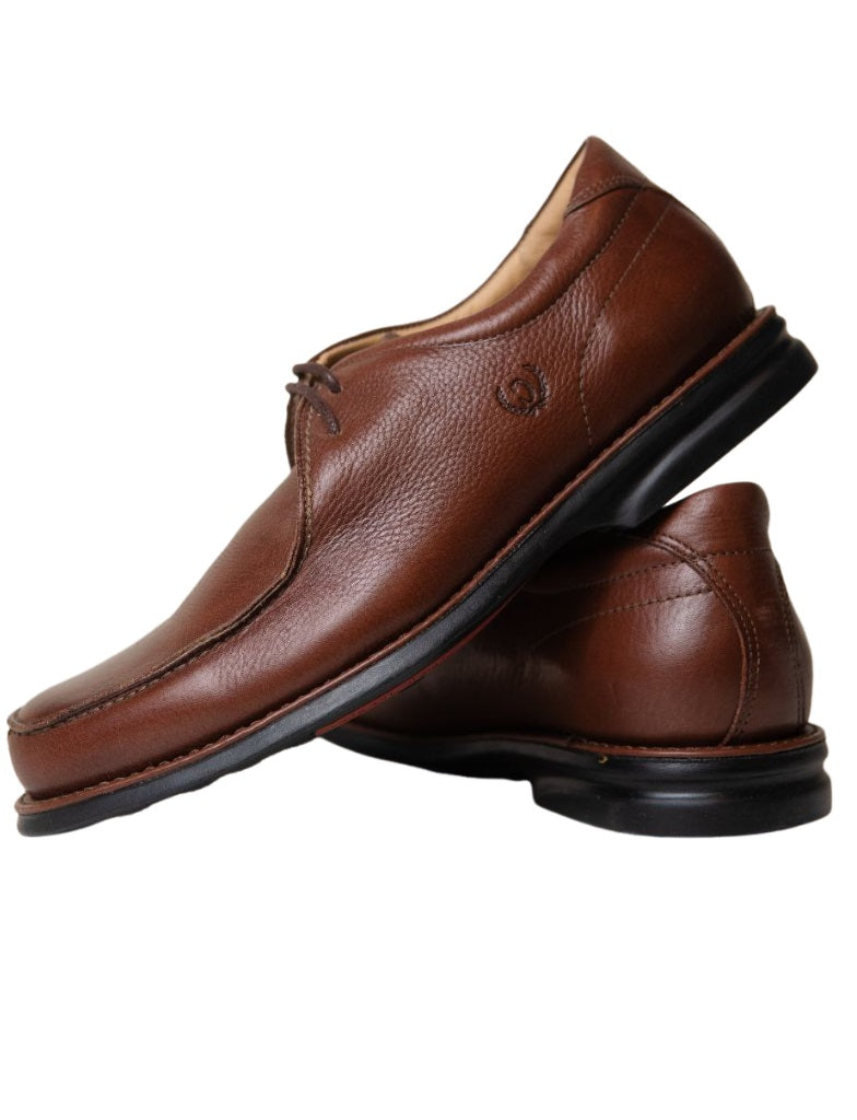 Zapatos de Vestir Elegantes para Hombre en Cuero Pinhao - Modelo 4506 con Plantilla Anatómica y Suela Amortiguada