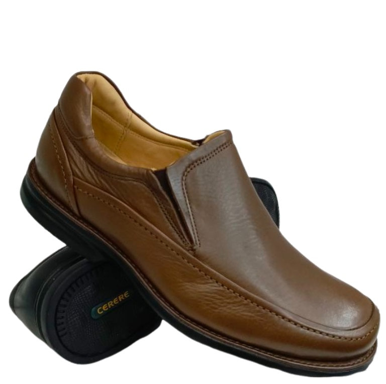 Zapatos de Vestir Elegantes para Hombre en Cuero de Alta Calidad - Modelo 4512 Color Troy