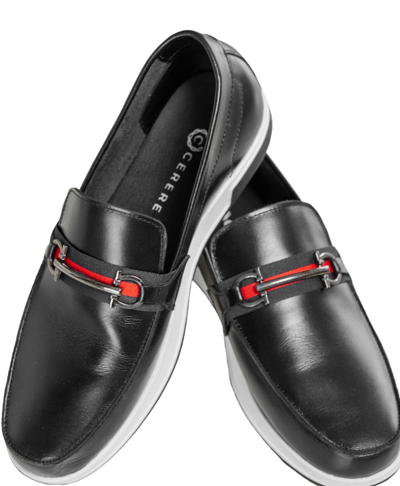 Mocasines Casual para Hombre en Negro con Suela Blanca - Modelo 646