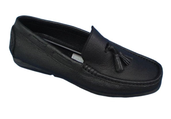 Zapatos Casual Elegantes para Hombre en Cuero Negro - Modelo 714