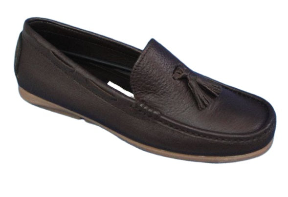 Calzado Casual Elegante para Hombre en Cuero Marrón - Modelo 714