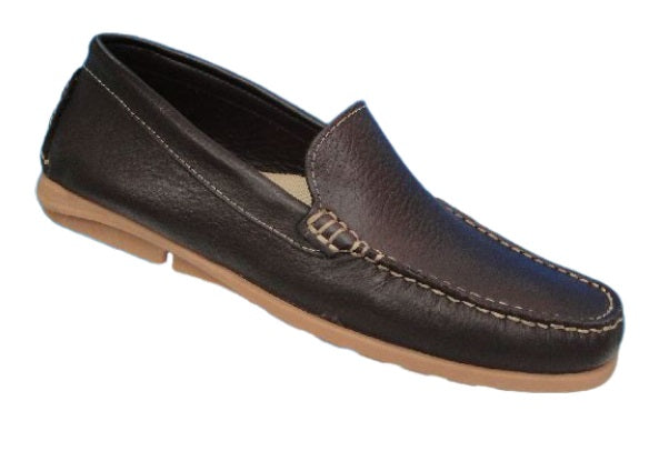 Calzado Elegante Casual para Hombre en Cuero Marrón - Modelo 7519