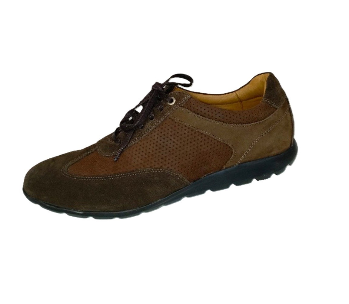 Zapatos de Vestir para Hombre en Cuero Café con Plantilla Anatómica y Suela Amortiguada - Modelo 8400
