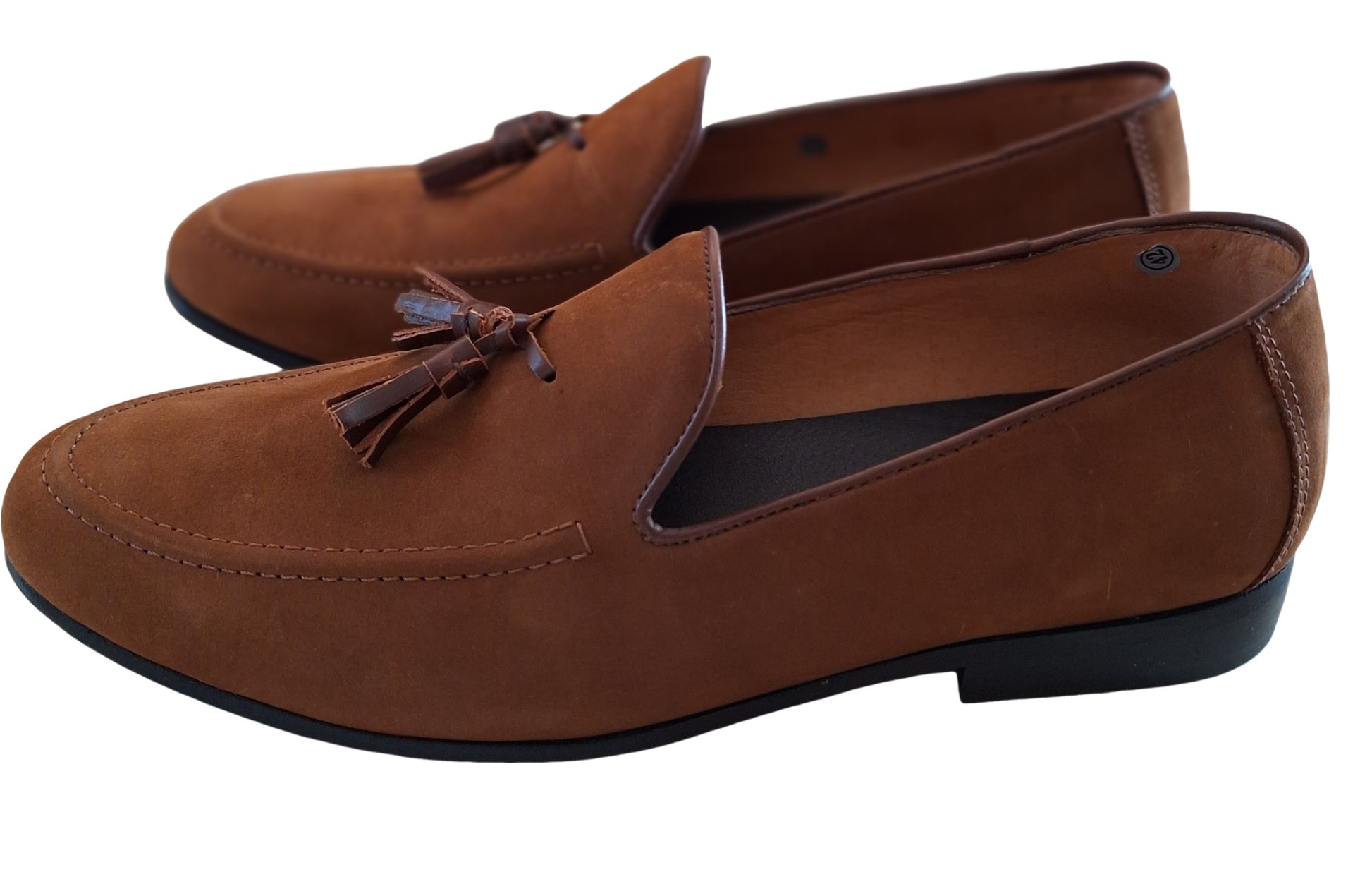 Mocasín Elegante para Hombre en Gamuza Marrón Colonial SFDerby