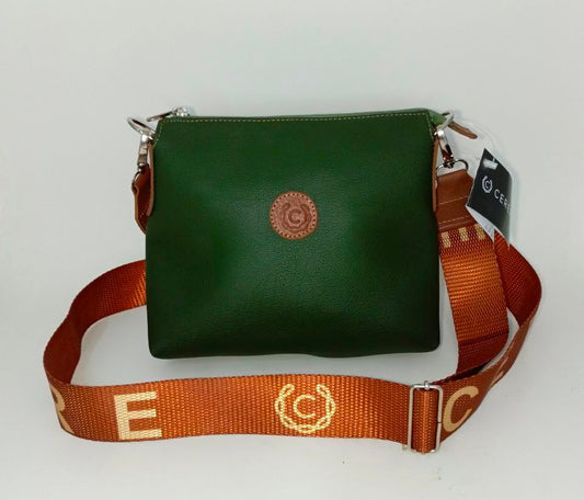 CARTERAS CASUAL  VERDE-MILITAR/COLONIAL MODELO GF04