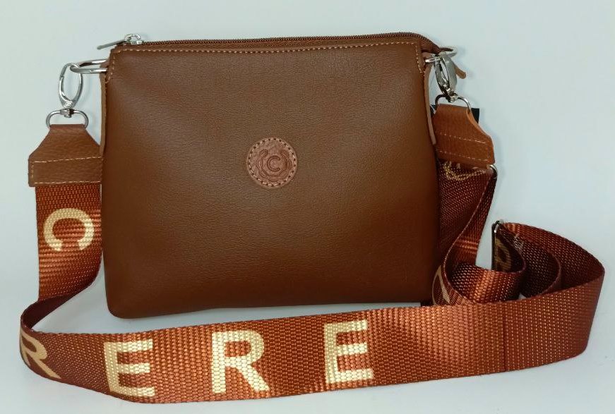 Cartera Bandolera Elegante de Cuero CERERE Modelo GF04 para Dama