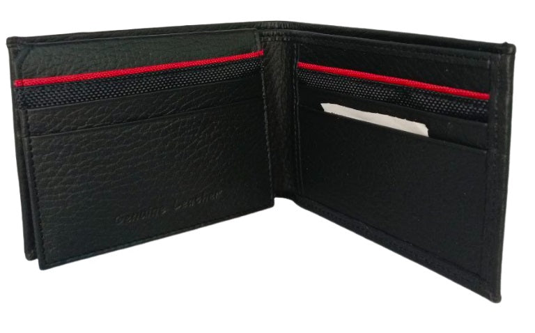 Billetera Elegante en Negro y Rojo modelo 040736 de Cerere - Diseño Moderno y Funcionalidad Superior Negro