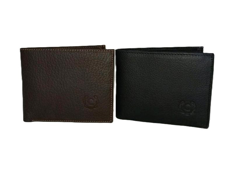 Billetera de Cuero Genuino en Color Marrón Modelo 609 para Hombre