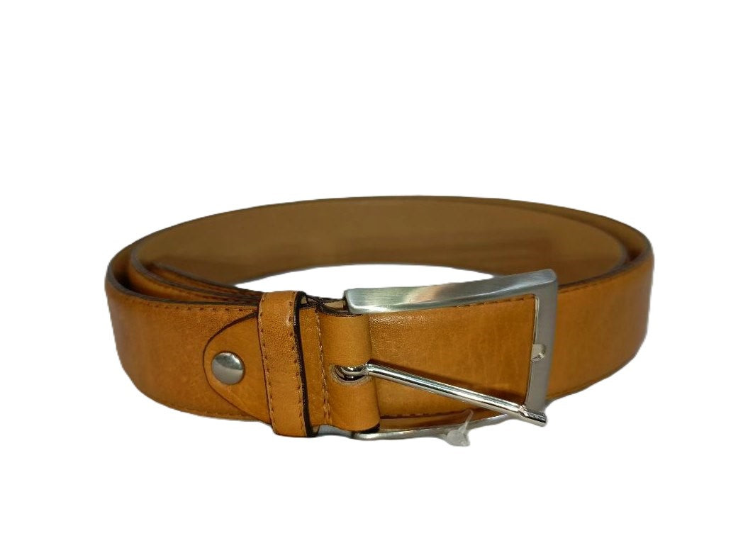 Cinturón de Piel para Hombre Color Caramelo - Modelo Clásico 620123