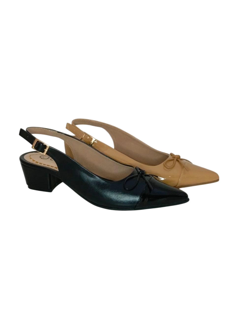 ZAPATO DE TACON COLOR NEGRO MODELO SR1515