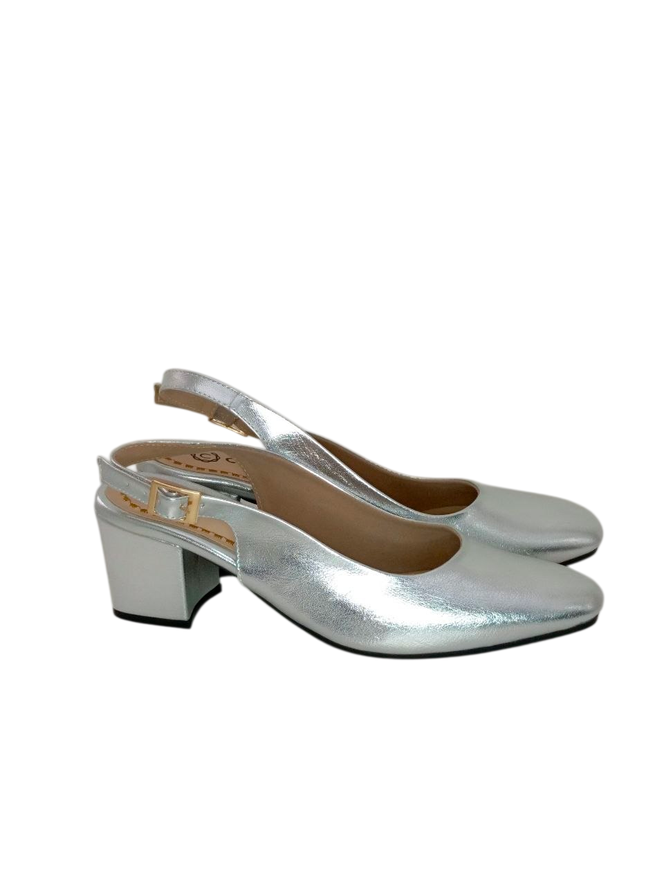 ZAPATO DE TACON COLOR PLATA MODELO SR2531
