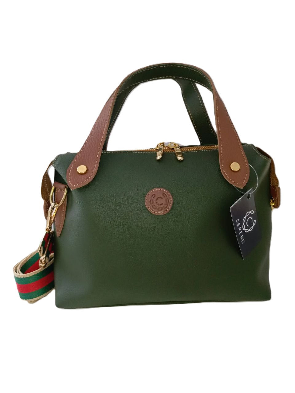 CARTERAS CASUAL  VERDE-MILITAR MODELO 2552