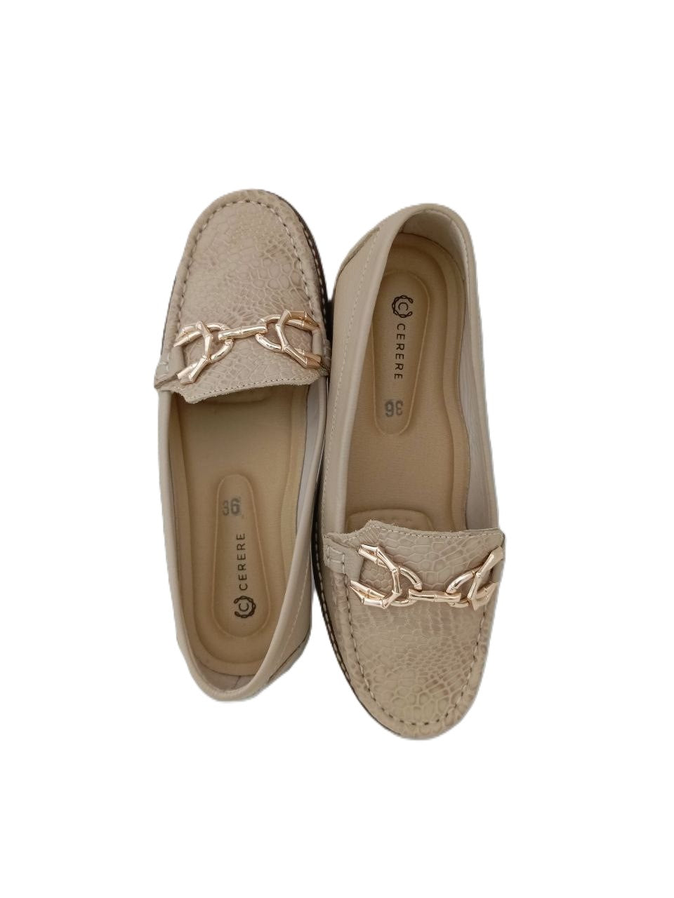 MOCASIN DAMA  BEIGE MODELO 2712