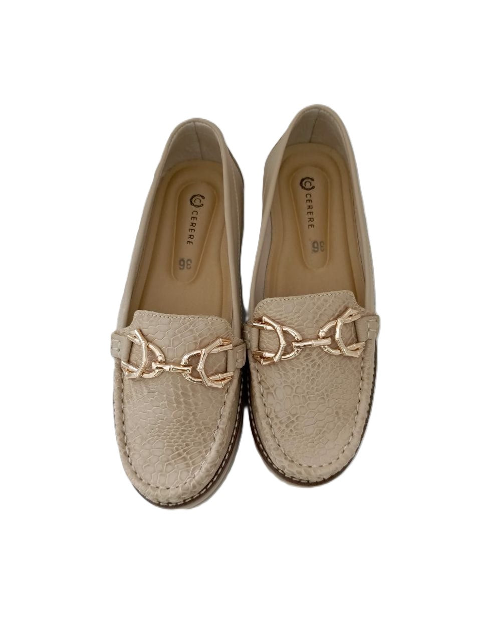 MOCASIN DAMA  BEIGE MODELO 2712