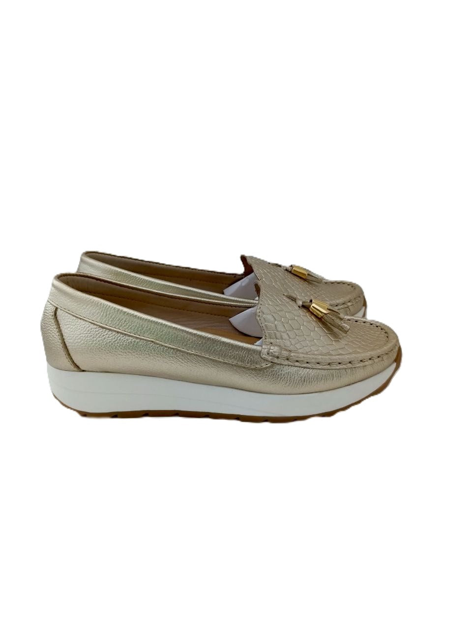 MOCASIN DAMA  CHAMPAGNE MODELO 2718