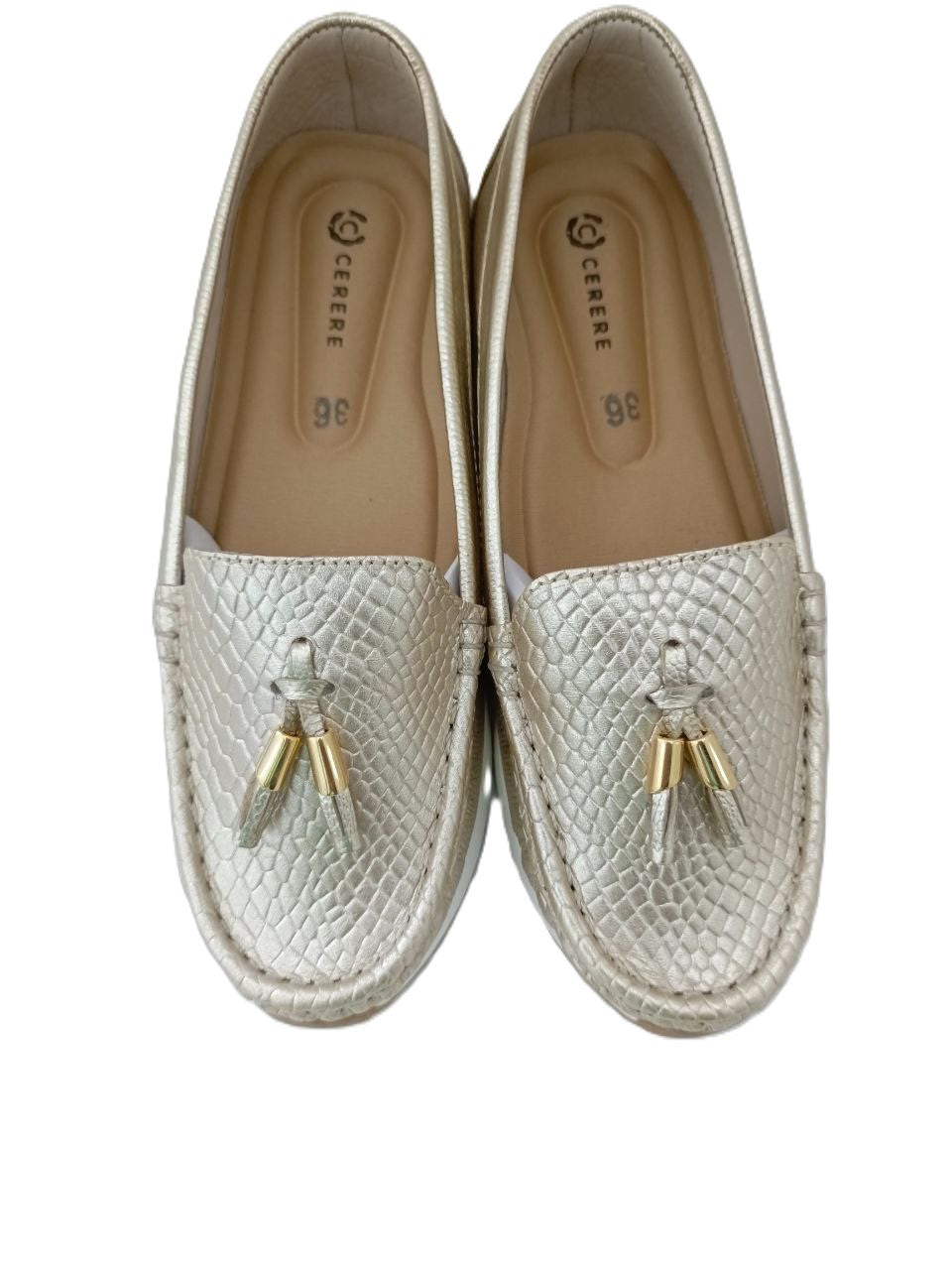 MOCASIN DAMA  CHAMPAGNE MODELO 2718