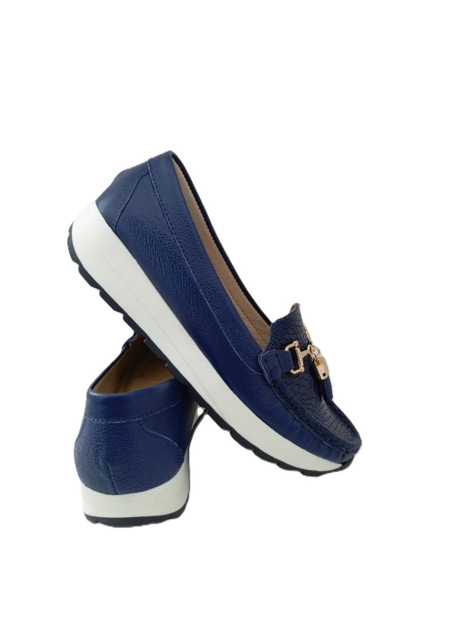 MOCASIN DAMA  AZUL-MARINO MODELO 2720