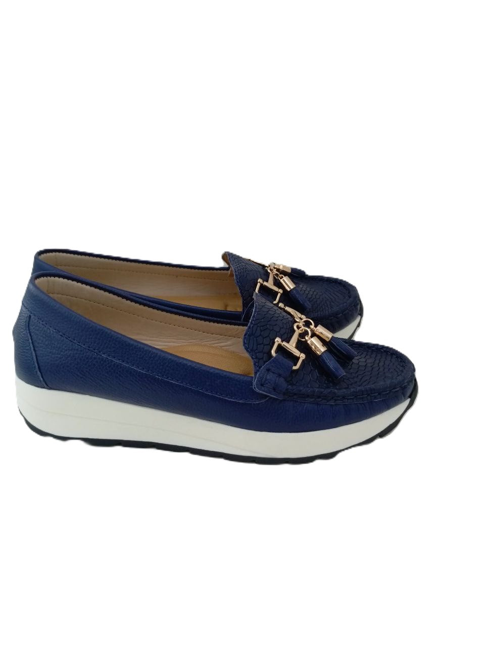 MOCASIN DAMA  AZUL-MARINO MODELO 2720