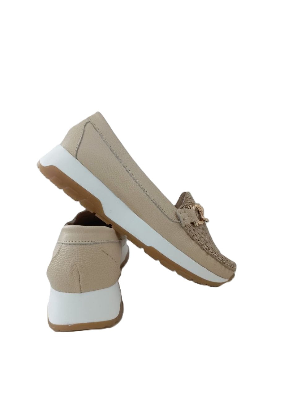 MOCASIN DAMA  BEIGE MODELO 2765