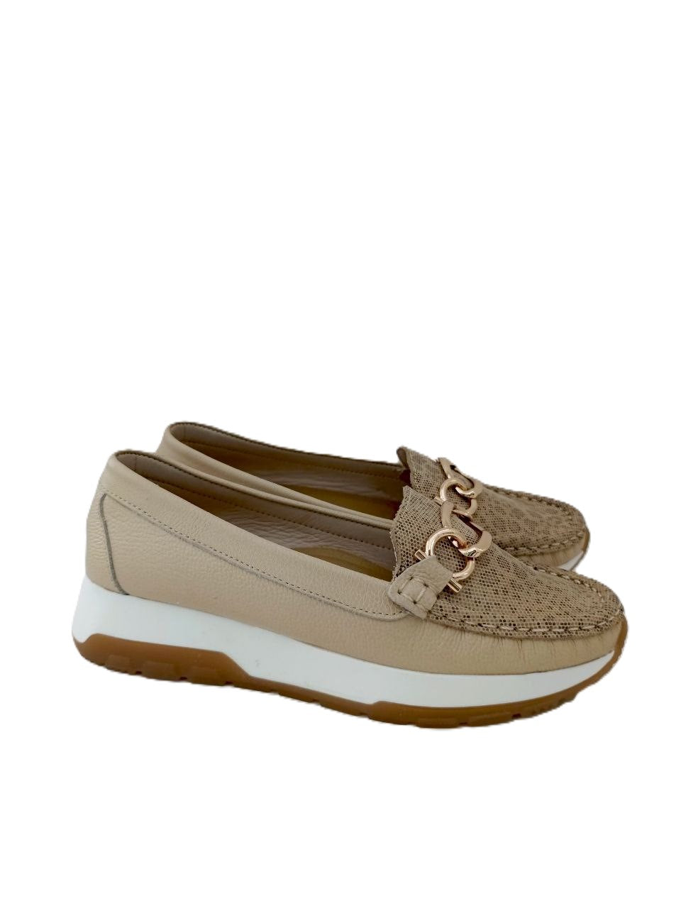 MOCASIN DAMA  BEIGE MODELO 2765