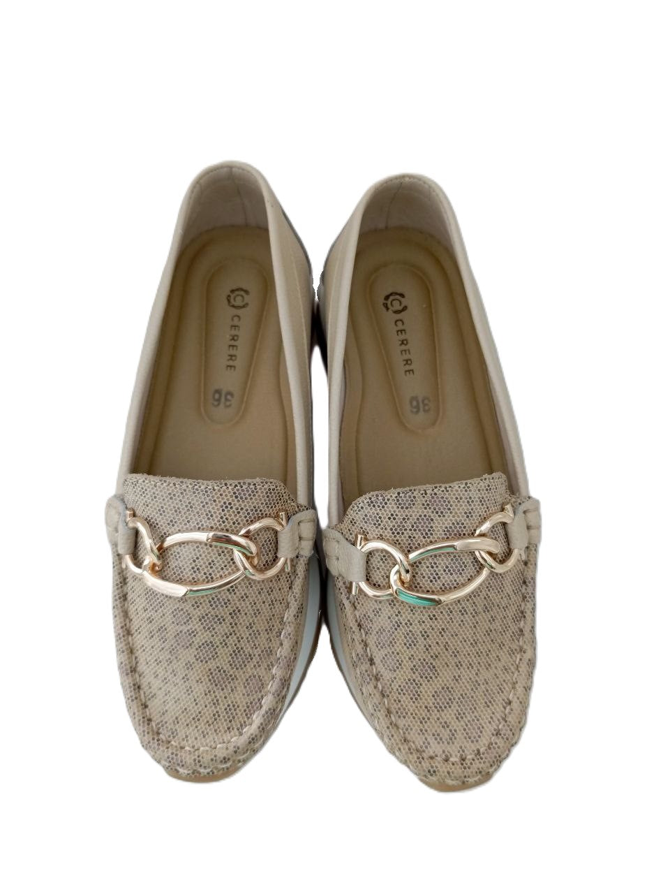 MOCASIN DAMA  BEIGE MODELO 2765