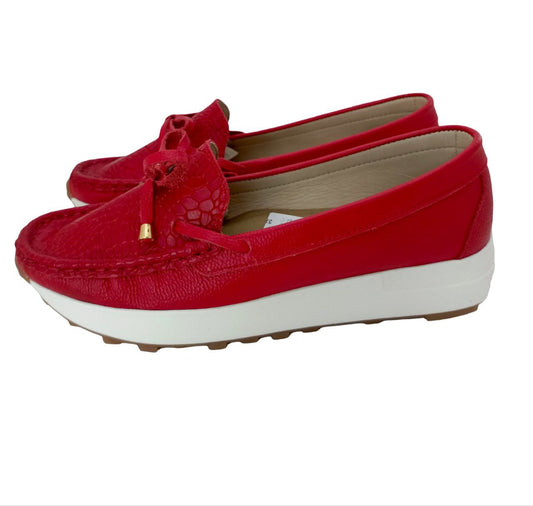 MOCASINES CONFORT CERERE DAMA COLOR ROJO MODELO 2829